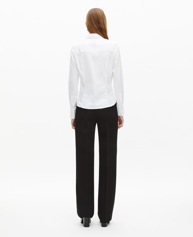 The Kooples FEMME WHITE chemise en popeline blanche