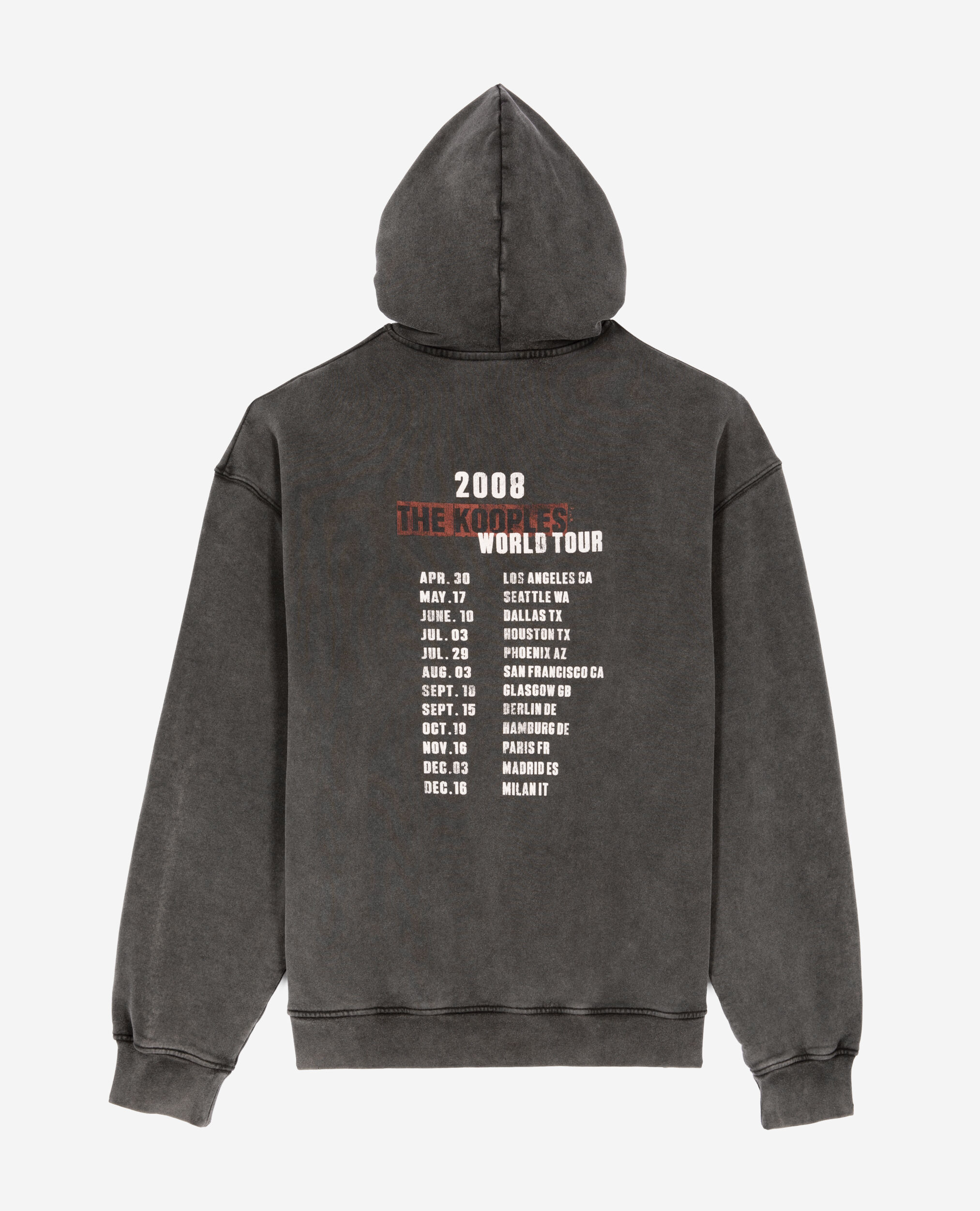 Sweatshirt à capuche et sérigraphie noir , BLACK, hi-res image number null