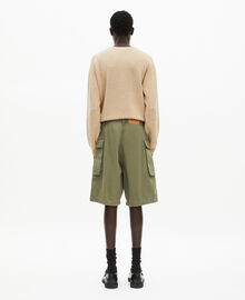 The Kooples HOMME KAKI bermuda cargo kaki
