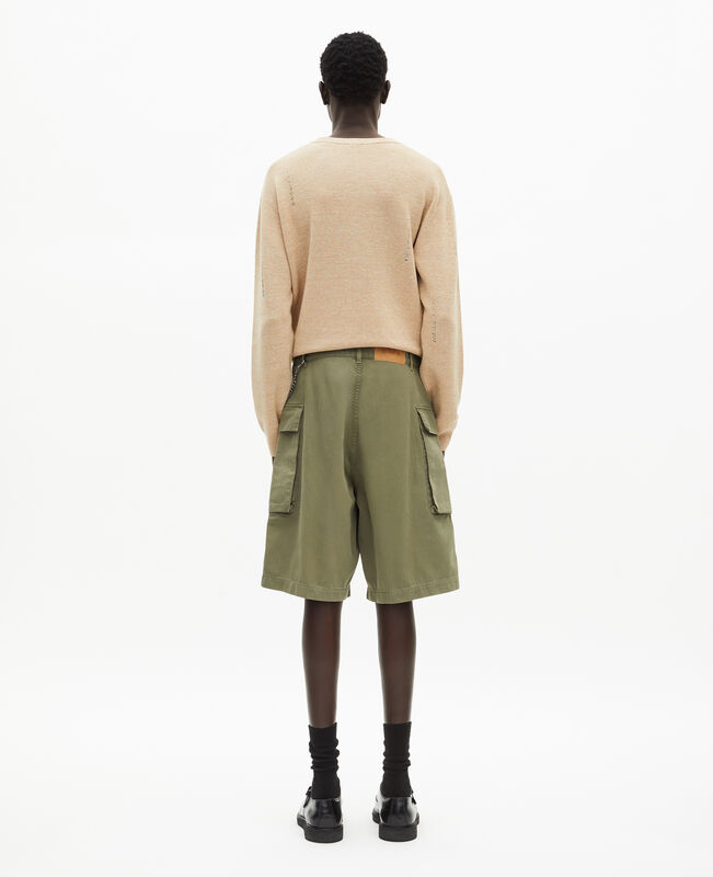 The Kooples HOMME KAKI bermuda cargo kaki