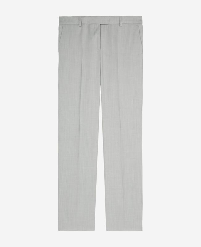 The Kooples FEMME BEIGE pantalon tailleur ajusté gris clair