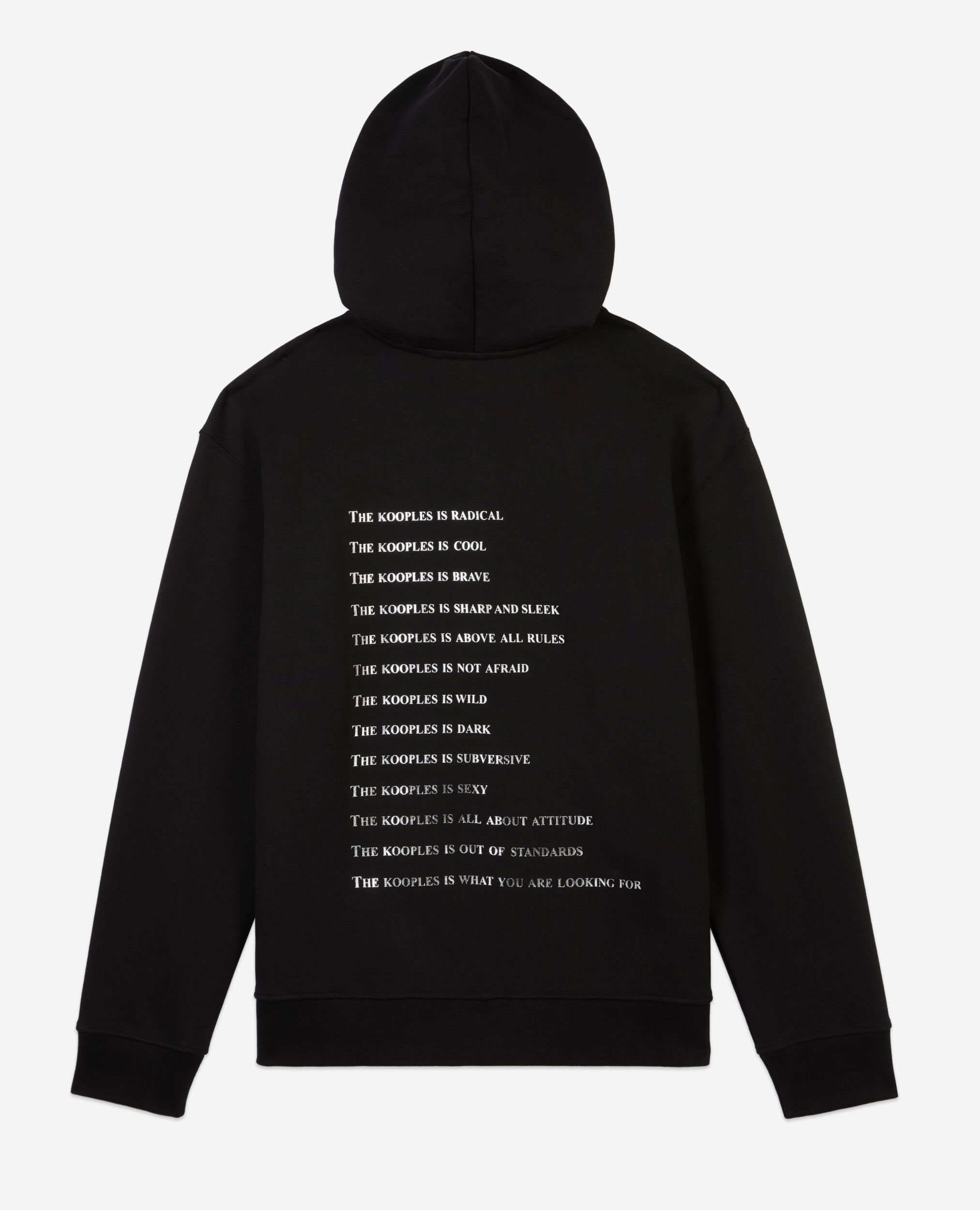 Sweatshirt à capuche What is avec strass noir, BLACK, hi-res image number null