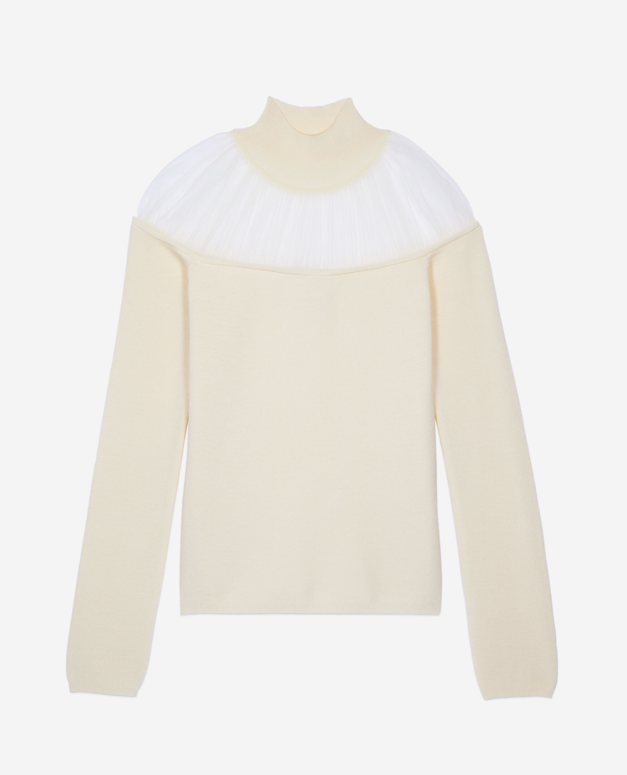 Pull avec fronces écru, ECRU, hi-res image number null