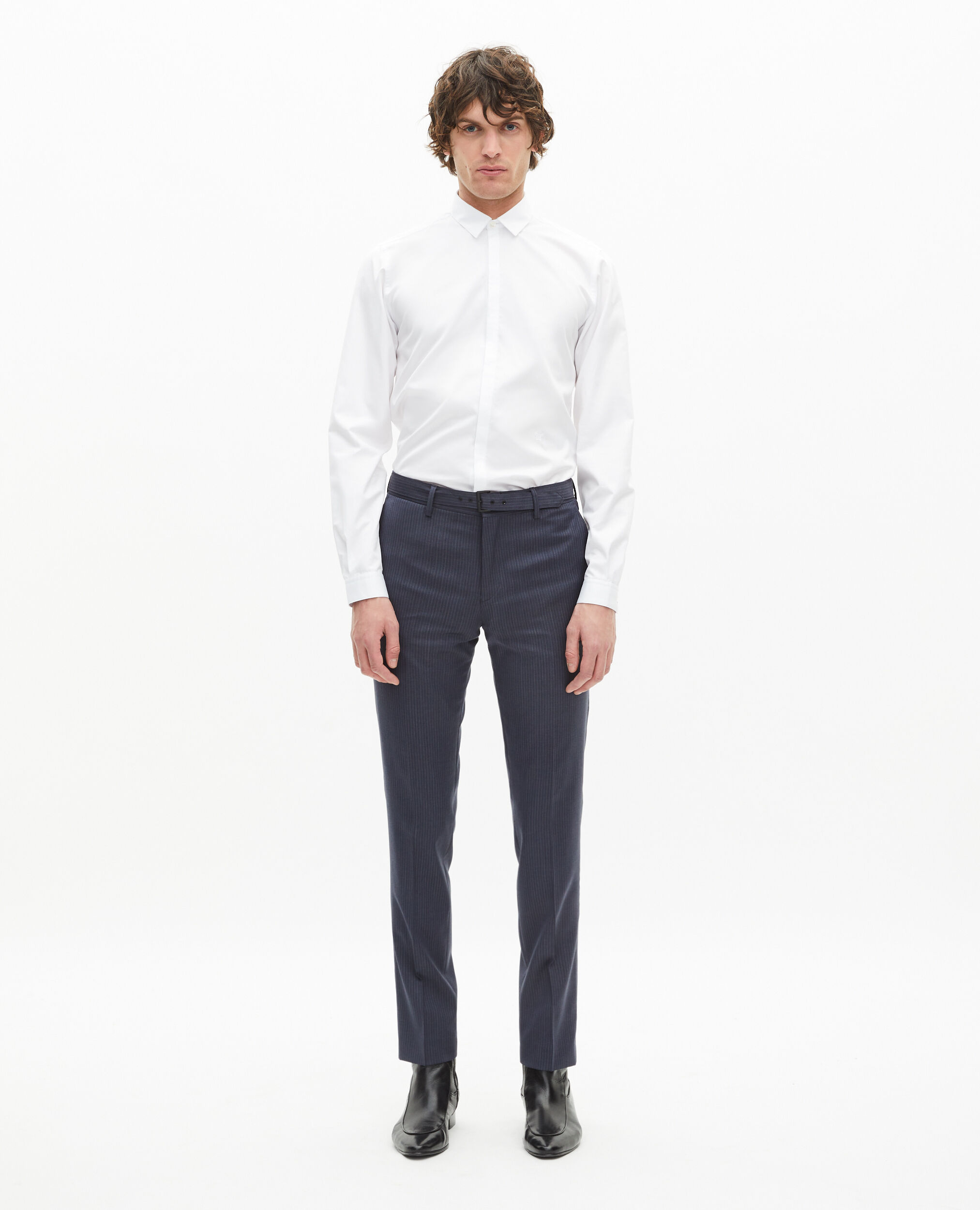 Chemise col classique blanche, WHITE, hi-res image number null