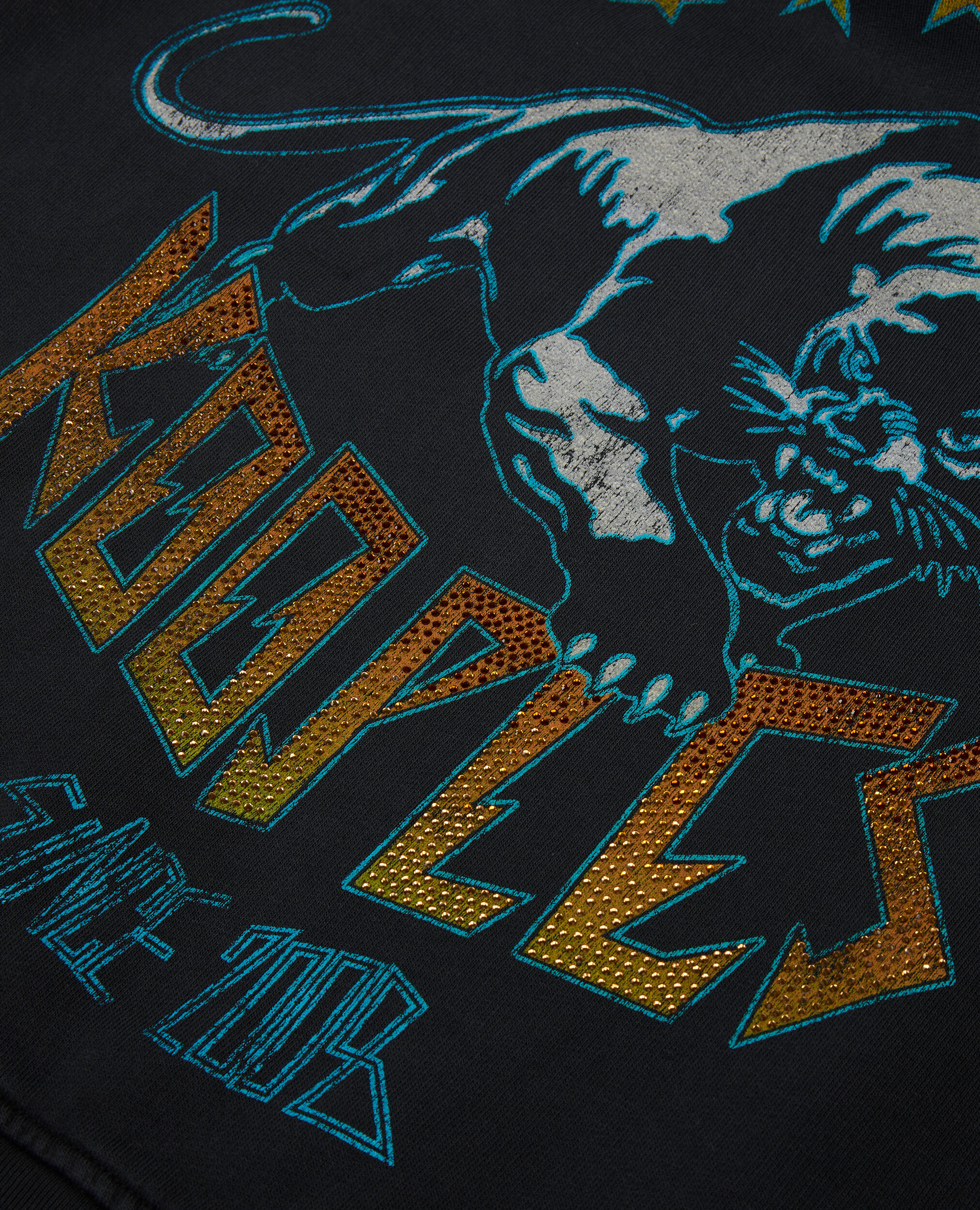 Sweatshirt avec sérigraphie noir, BLACK WASHED, hi-res image number null