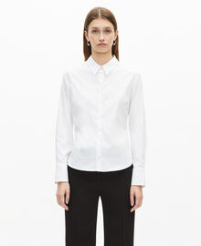 The Kooples FEMME WHITE chemise en popeline blanche
