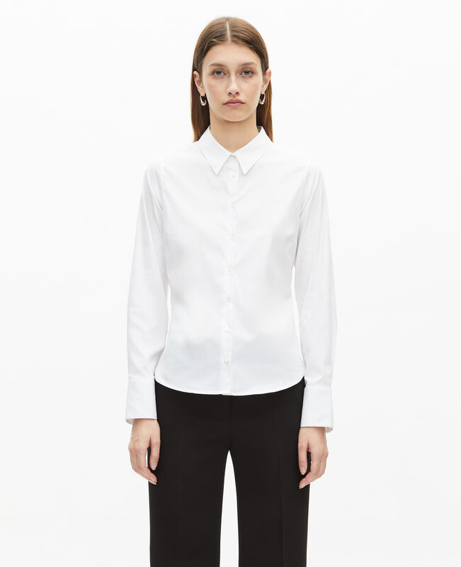 The Kooples FEMME WHITE chemise en popeline blanche