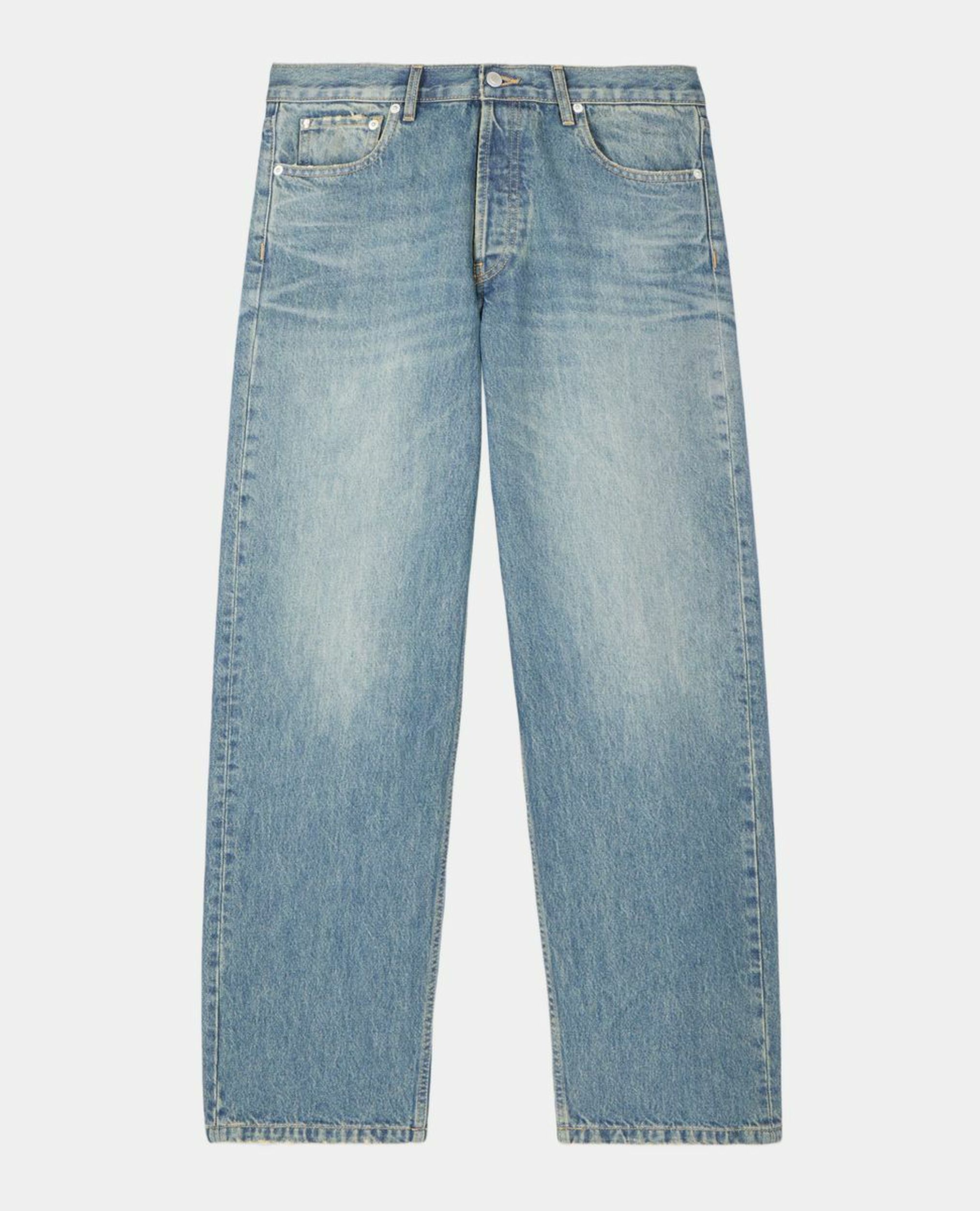 Jean droit bleu clair , USED RAPIECE, hi-res image number null
