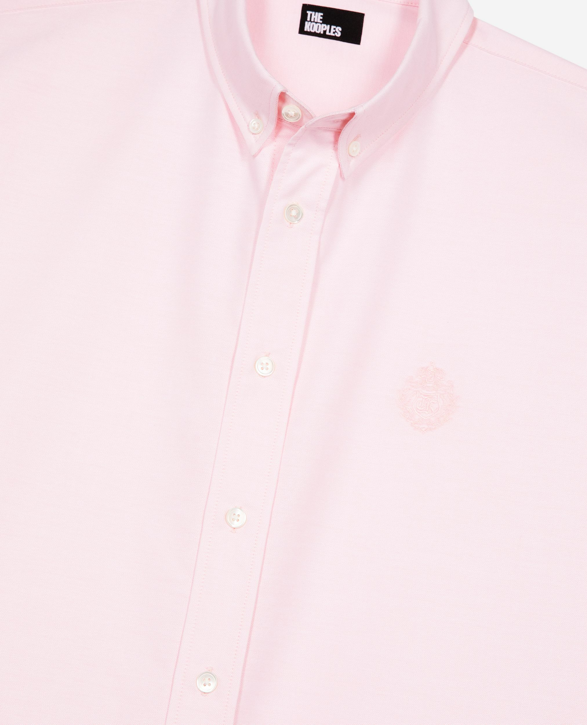 Chemise manches courtes avec blason rose, PALE PINK, hi-res image number null