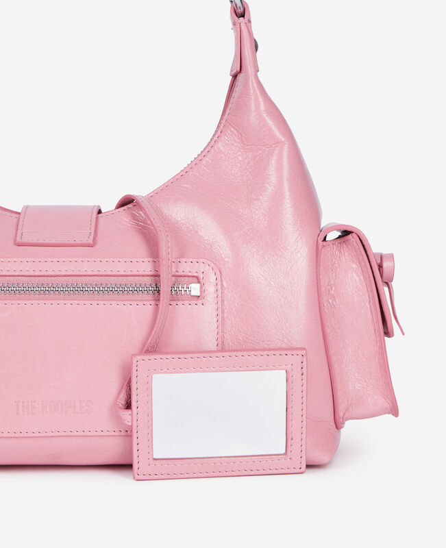 The Kooples FEMME BABY PINK sac amelia en cuir rose