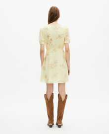 The Kooples FEMME YELLOW robe courte imprimé fleuri jaune