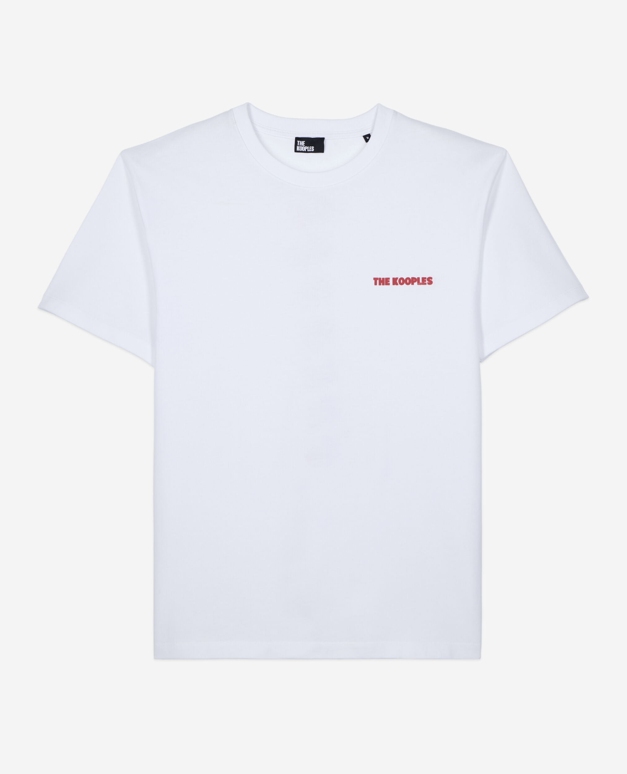 T-shirt avec sérigraphie logo blanc, WHITE, hi-res image number null