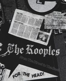 The Kooples FEMME BLACK WASHED t-shirt avec sérigraphie noir et blanc