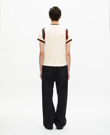 The Kooples HOMME ECRU t-shirt avec logo écru