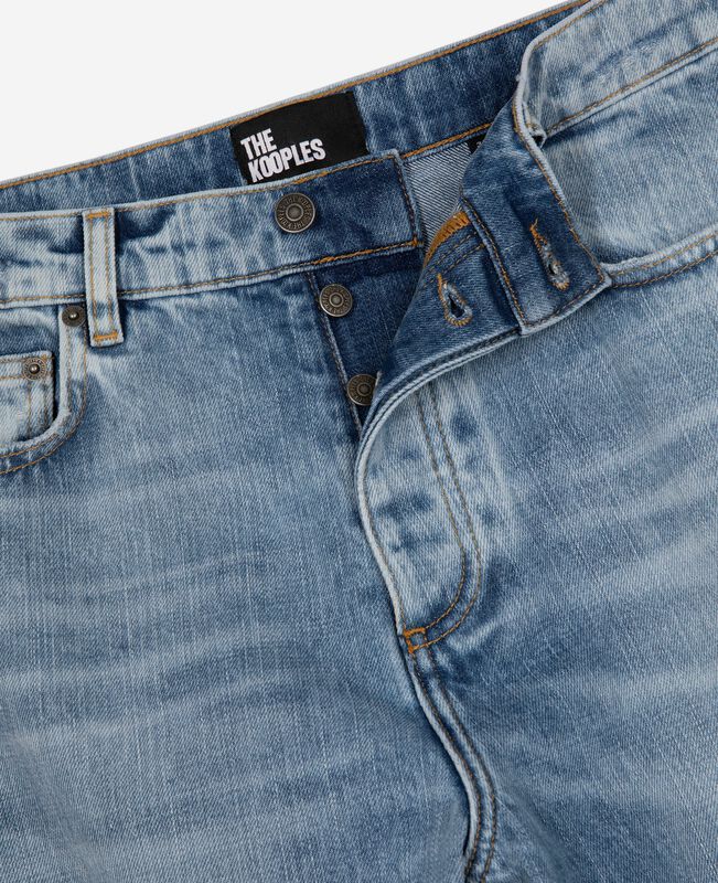 The Kooples HOMME BABY BLUE jean droit bleu ciel