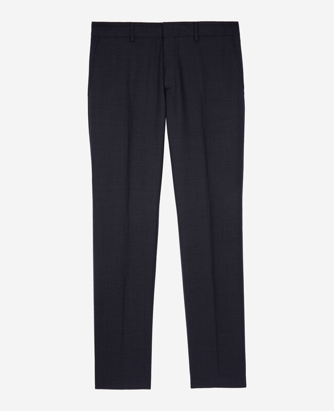 The Kooples HOMME NAVY pantalon de costume pied de puce bleu