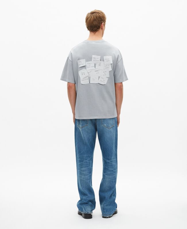 The Kooples HOMME BLUE GREY t-shirt avec sérigraphie bleu