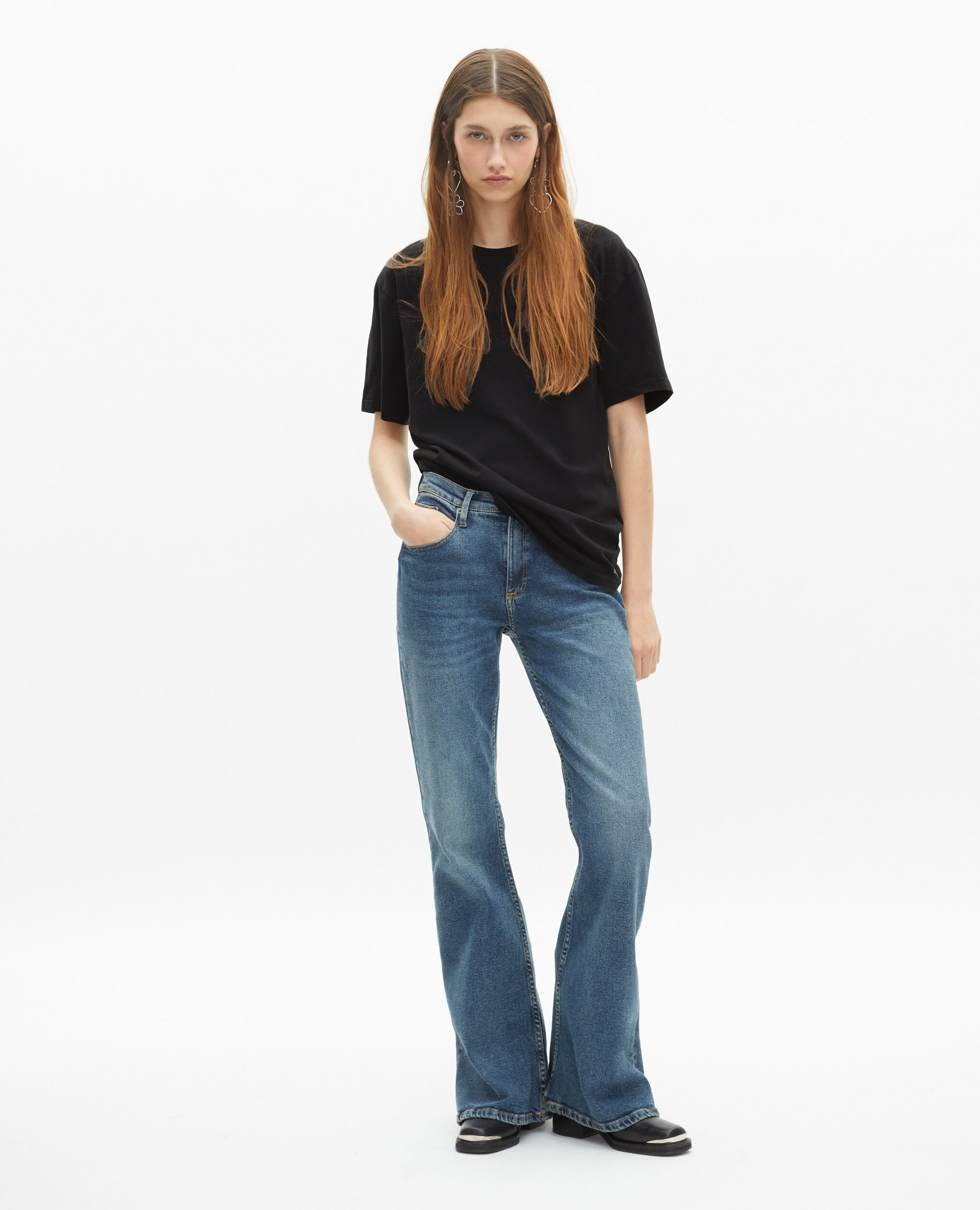 T-shirt mixte The Doors X The Kooples noir délavé, BLACK WASHED, hi-res image number null