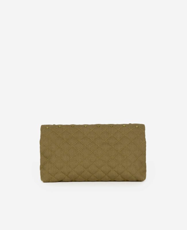 The Kooples FEMME KAKI pochette héritage small en canva kaki