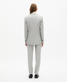 The Kooples FEMME BEIGE veste tailleur simple boutonnage grise