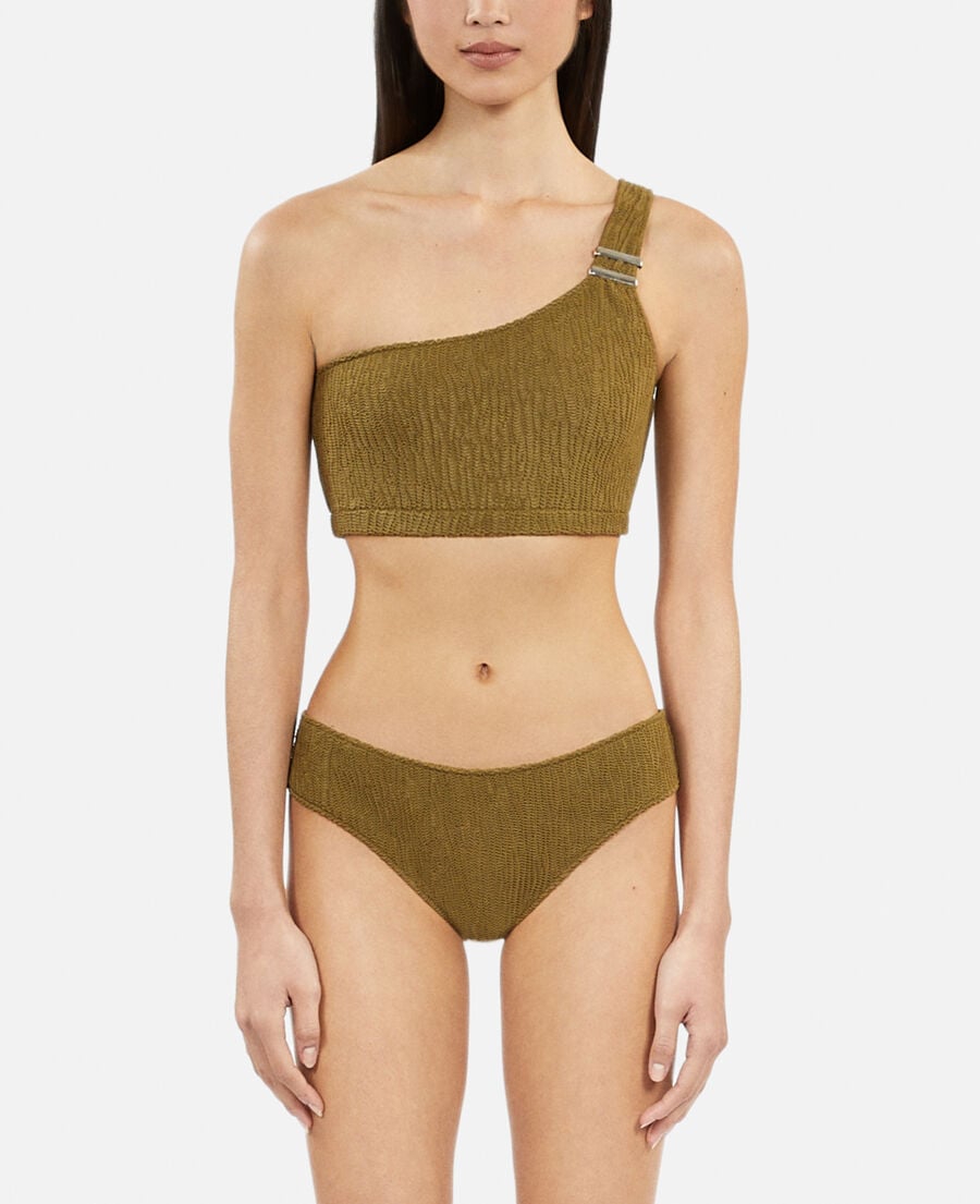 The Kooples FEMME KAKI haut de maillot de bain the kooples x luz asymétrique kaki