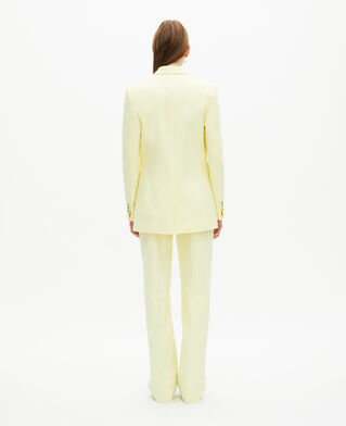 The Kooples FEMME YELLOW veste de tailleur en coton jaune