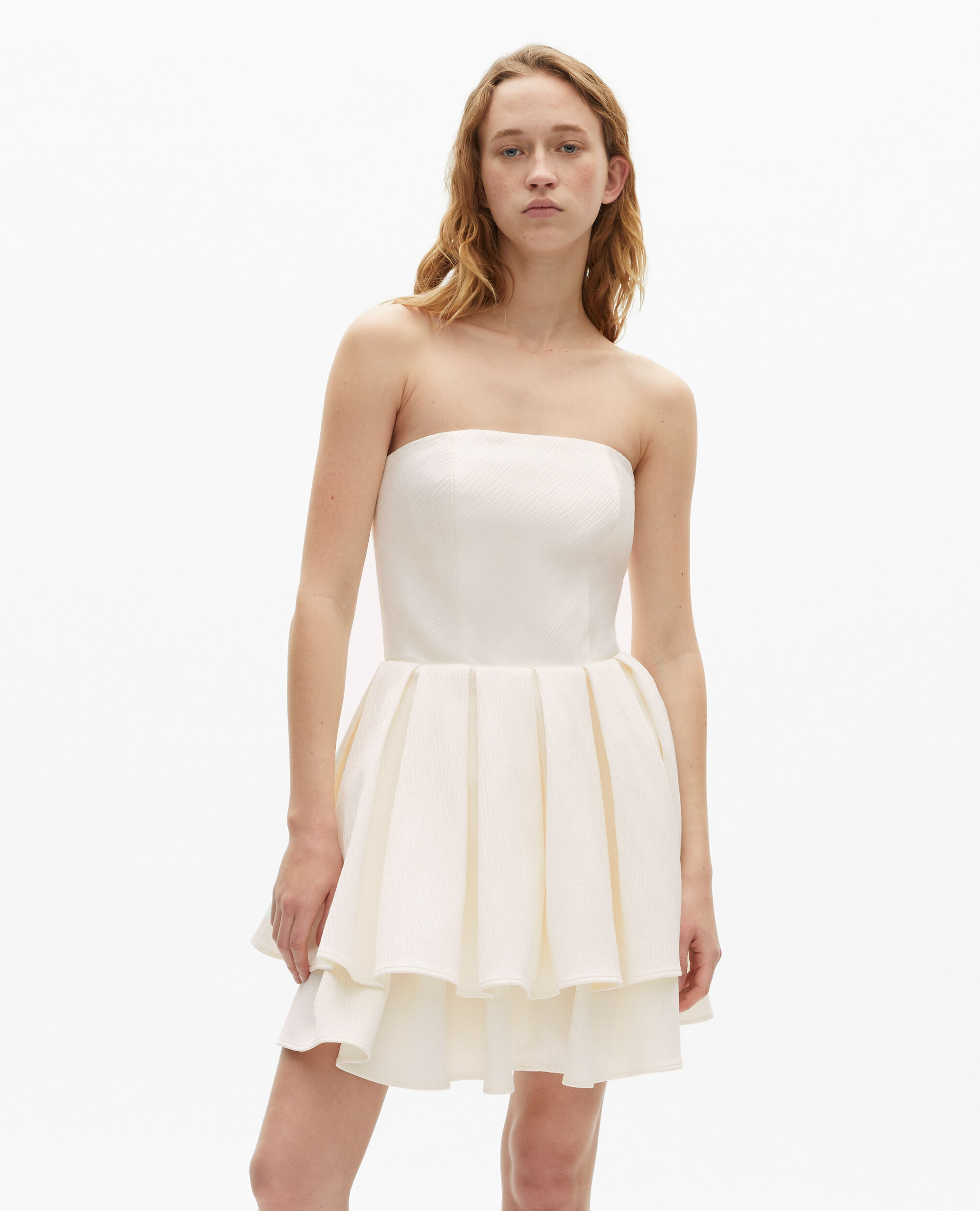 Robe bustier courte écrue, ECRU, hi-res image number null