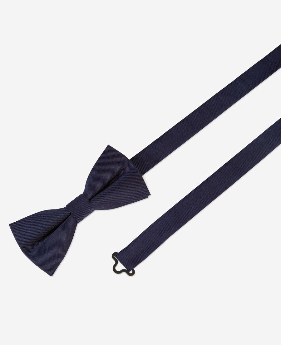 The Kooples HOMME NAVY nœud papillon en soie noir bleu marine