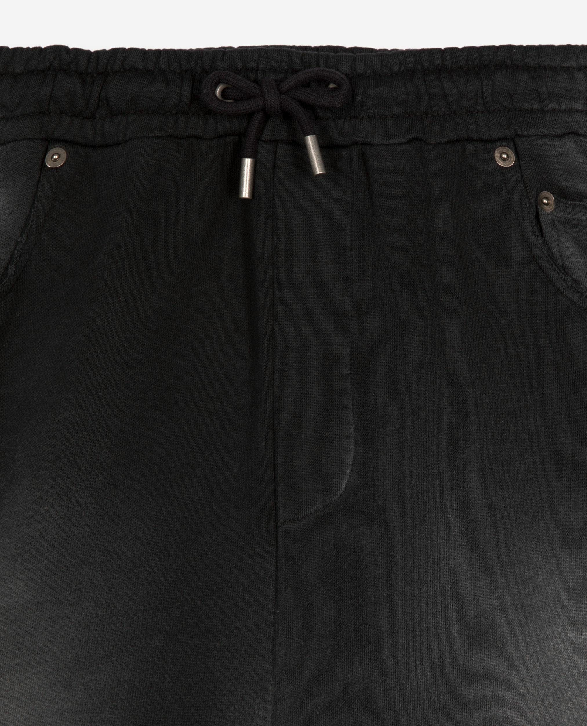 Bermuda en coton délavé noir, BLACK WASHED, hi-res image number null