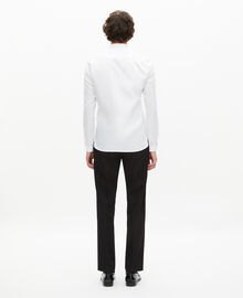 The Kooples HOMME WHITE chemise col officier blanche