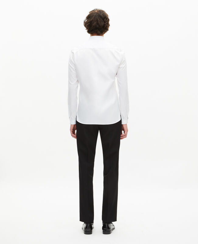 The Kooples HOMME WHITE chemise col officier blanche