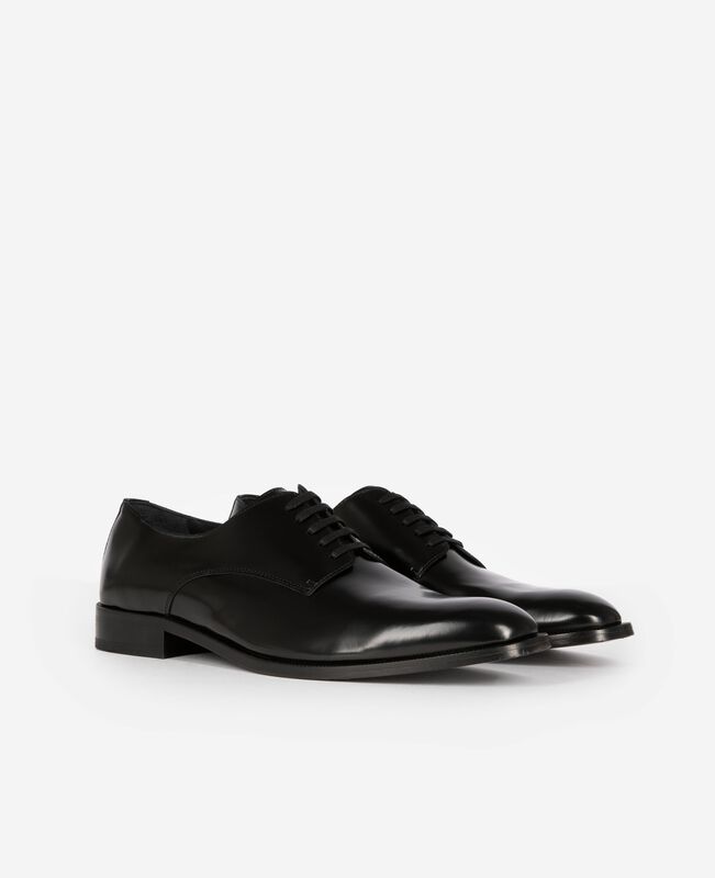 The Kooples HOMME BLACK derbies en cuir noir