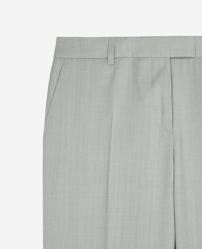 The Kooples FEMME BEIGE pantalon tailleur ajusté gris clair