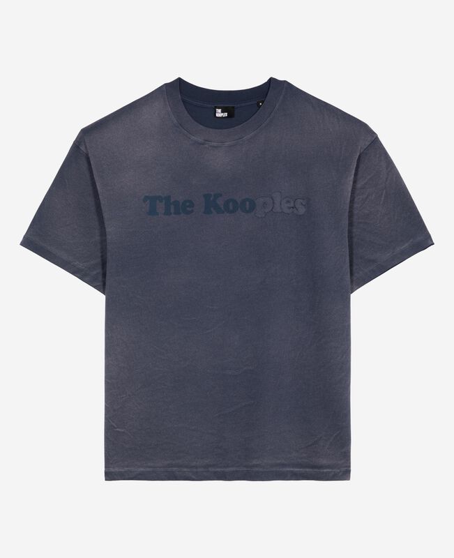 The Kooples HOMME DARK NAVY t-shirt avec logo marine