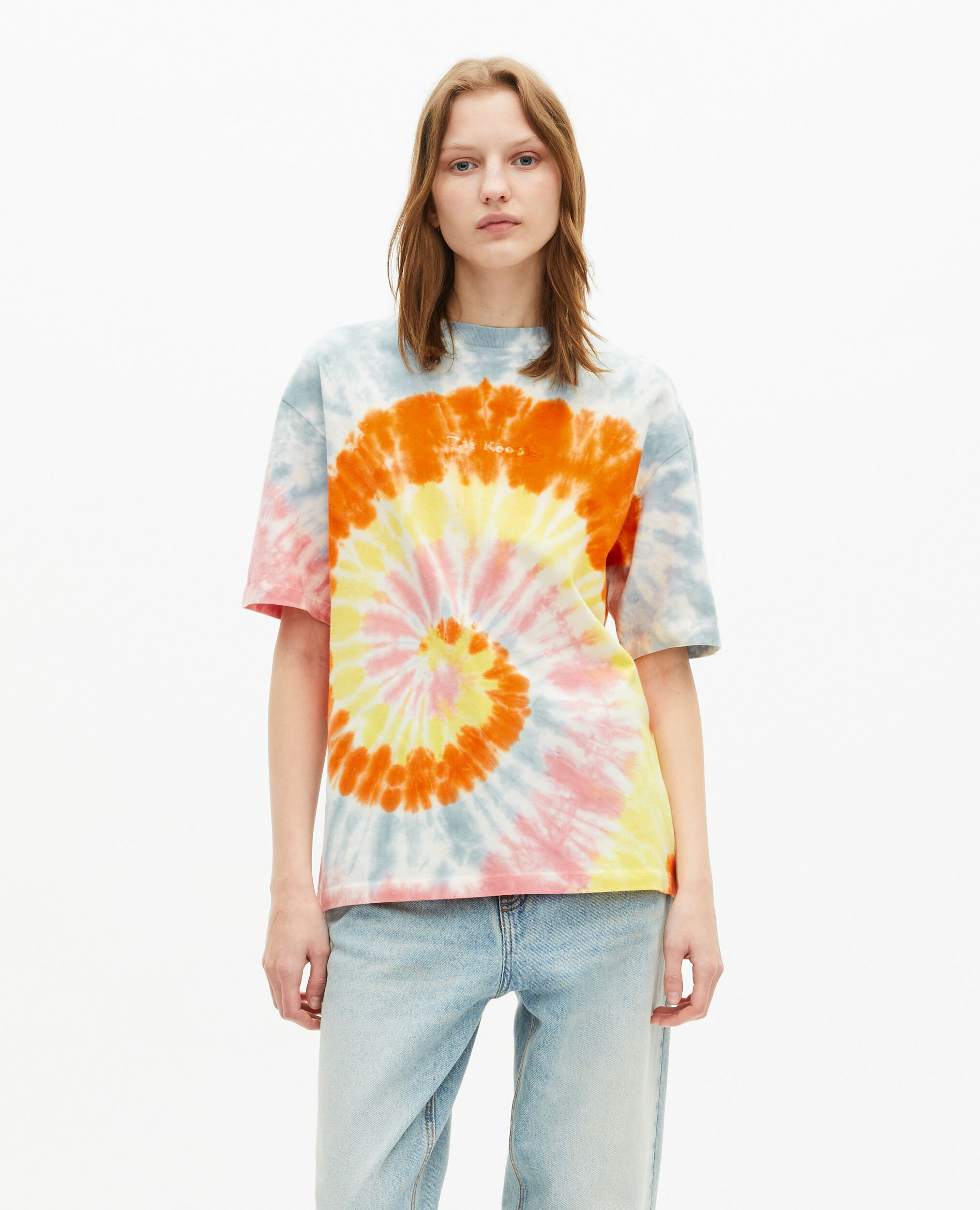 T-shirt tie and dye multicolor, BABY BLUE, hi-res image number null