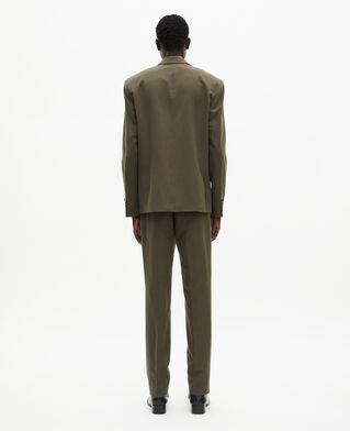 The Kooples HOMME KAKI veste de costume en coton - lin kaki
