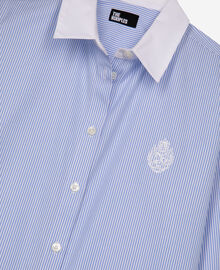 The Kooples FEMME BLUE WHITE chemise à rayures avec col contrasté bleue