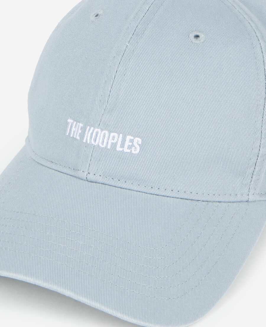 The Kooples MIXTE BLUE GREY casquette logo brodé bleue