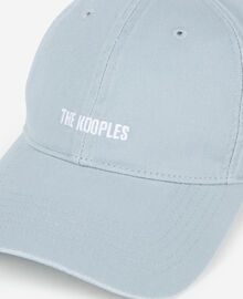 The Kooples MIXTE BLUE GREY casquette logo brodé bleue