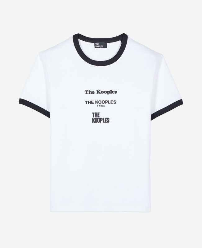 The Kooples FEMME WHITE t-shirt avec sérigraphie blanc