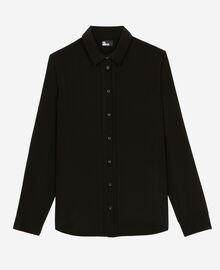 The Kooples FEMME BLACK chemise en soie noire
