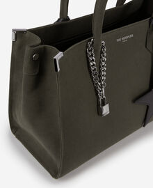 The Kooples FEMME KAKI sac cabas ming en canvas kaki