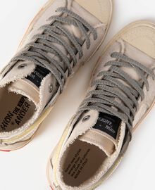 The Kooples FEMME ECRU sneakers montantes the kooples x hidn-ander écrues