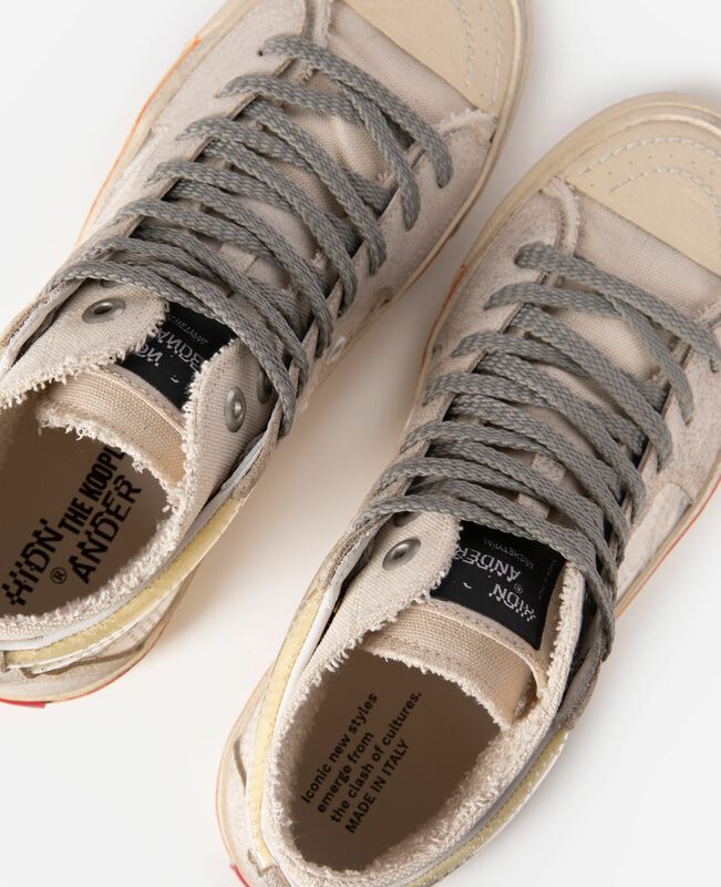 The Kooples FEMME ECRU sneakers montantes the kooples x hidn-ander écrues