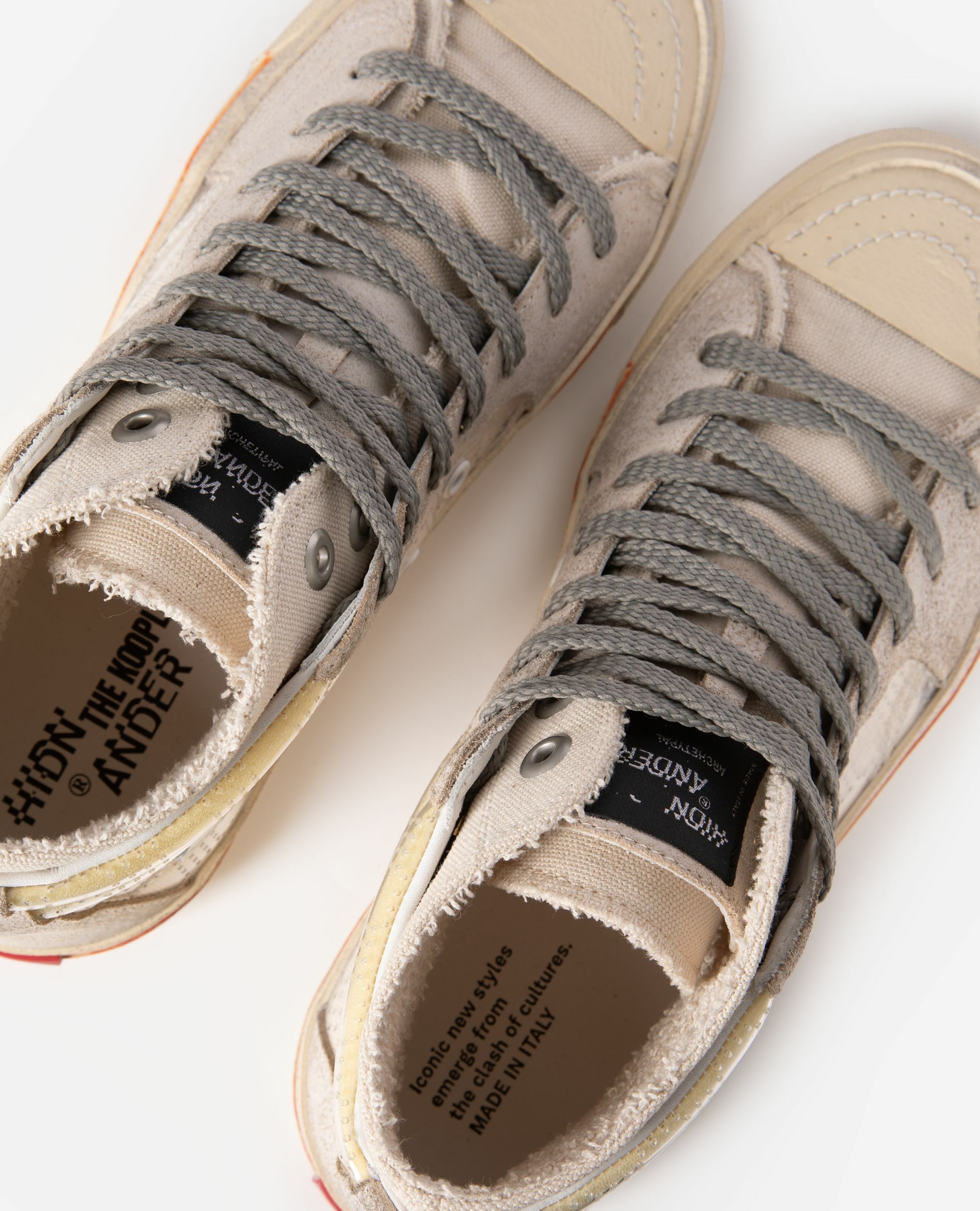Sneakers montantes The Kooples X Hidn-Ander écrues, ECRU, hi-res image number null
