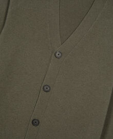 The Kooples HOMME OLIVE KAKI cardigan en cachemire kaki