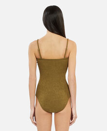 The Kooples FEMME KAKI maillot de bain the kooples x luz une pièce bustier kaki