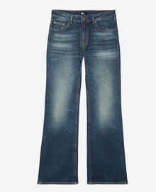 The Kooples FEMME BLUE ELECTRIC jean taille basse flare bleu