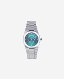 The Kooples MIXTE SILVER montre avec coeur argentée cadran vert