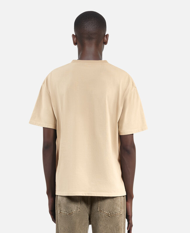 The Kooples HOMME BEIGE TAUPE t-shirt avec sérigraphie beige